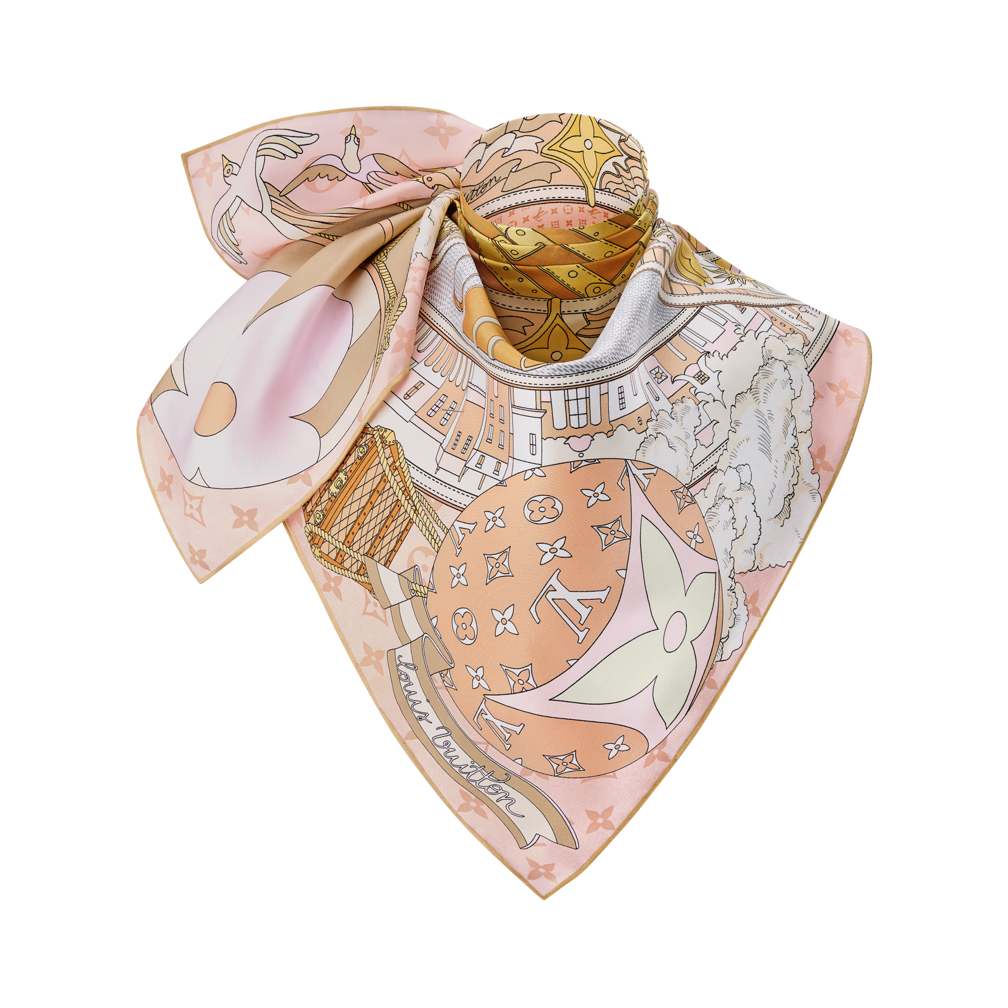 限定品◆関税なし【LOUIS VUITTON】カレ90 LV ジャーニー カレ90・LV ジャーニー S00｜ルイ・ヴィトン 公式サイト - M96719